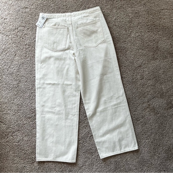Abercrombie The Ultra Loose Low Rise ivory denim - Picture 2 of 3